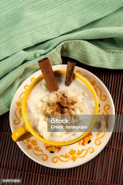 Cup Of Canjica Typical Food Consumed In The Brazilian Festa Juninas Stock Photo - Download Image Now