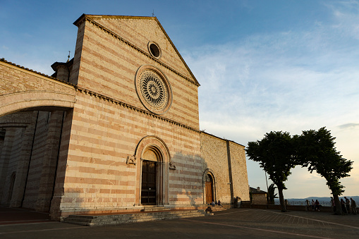 Basilica di Santa Chiara in Assisi, Italy.