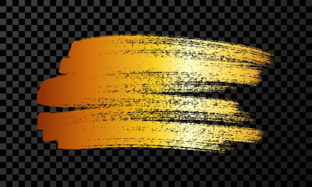 ゴールドのキラキラマーカーで落書き - design imbalance brush stroke scribble点のイラスト素材／クリップアート素材／マンガ素材／アイコン素材