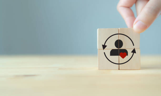 istock Customer retention and loyalty concept. Developing strategies to create relationships with customers and build trust. By understanding customer needs and providing values. 1499748208