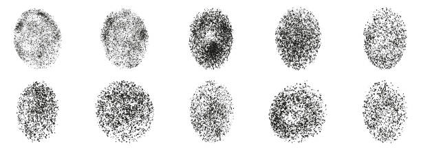 istock Abstract Spray Texture Set. Circle Grunge Effect, Retro Round Black Noise. Stain Splatter, Dotwork Background. Vintage Circular Grain. Isolated Vector Illustration 1499748729