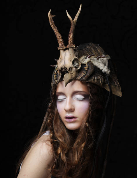 istock Young woman with creative make up. 1499748887
