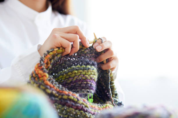 istock Young Japanese woman enjoying handicraft 1499752849