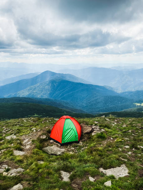 istock A bright tent on the mountain 1499754106
