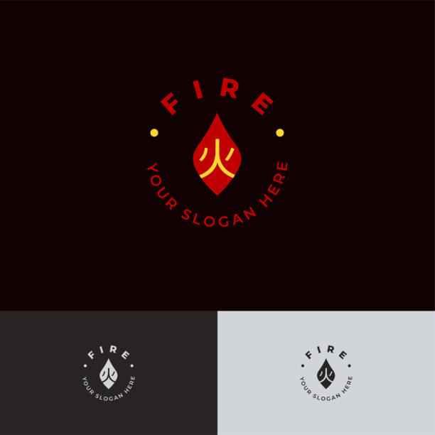 Fire Logo Sample 520+ Fireman Logos Backgrounds Stock Illustrations, Royalty-Free Vector ...
