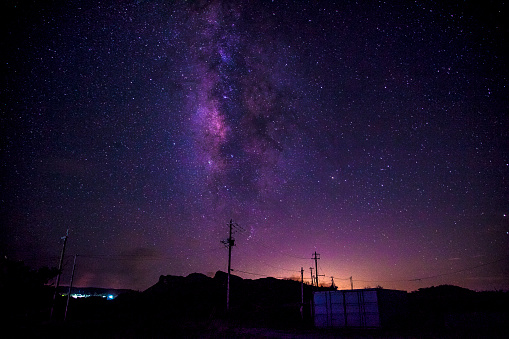 The Milky Way can be seen beautifully in the northern part of the main island of Okinawa and the remote islands.