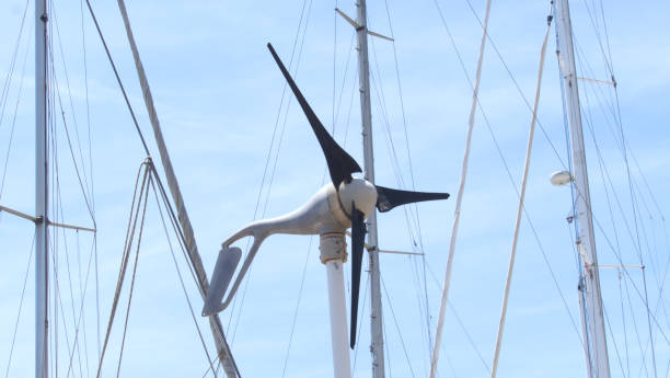 istock Wind turbine installed on a sailboat 1499756391