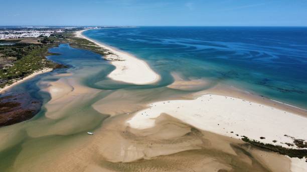 istock Drone shot over Cacela Velha beach, Algarve 1499760285