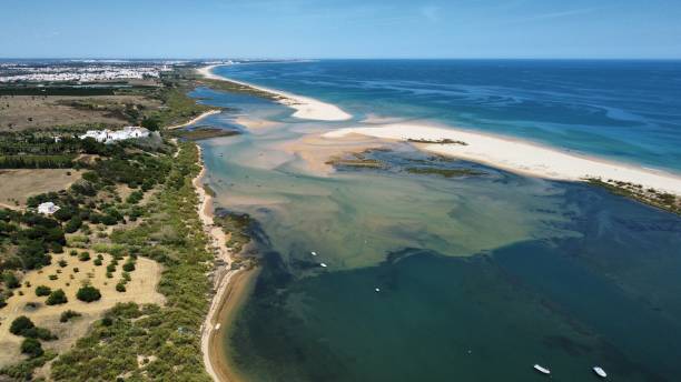 istock Drone shot over Cacela Velha beach, Algarve 1499760288
