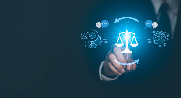 istock AI ethics or AI Law concept. Developing AI codes of ethics. Compliance, regulation, standard , business policy and responsibility for guarding against unintended bias in machine learning algorithms. 1499762136