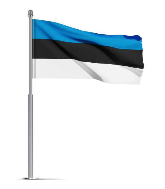 istock Flag of Estonia isolated on white background 1499763601