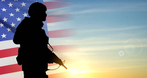 istock USA army soldier on a background of sunset 1499763659