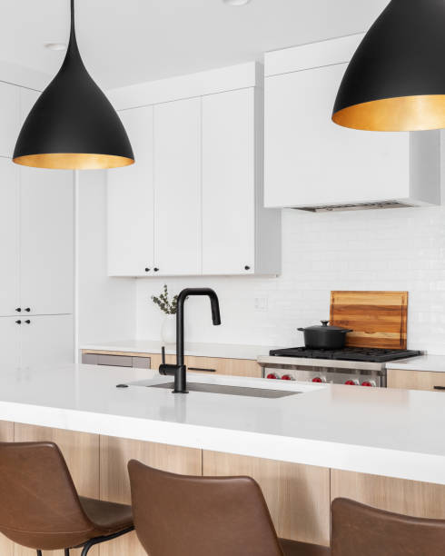 istock A kitchen detail with white and white oak cabinets. 1499765862