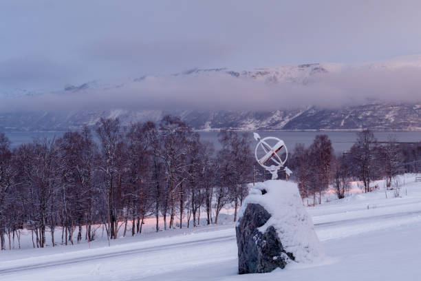 istock An artic circle with forest and snowcapped mountain as background 1499772371