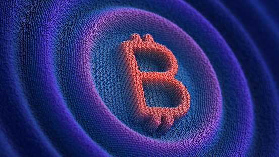 Bitcoin abstract background
