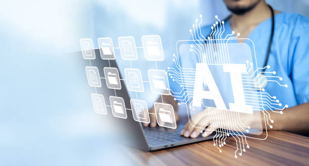 istock Doctor AI, artificial intelligence in modern medical technology and IOT automation. Doctor using AI document management concept. 1499778802
