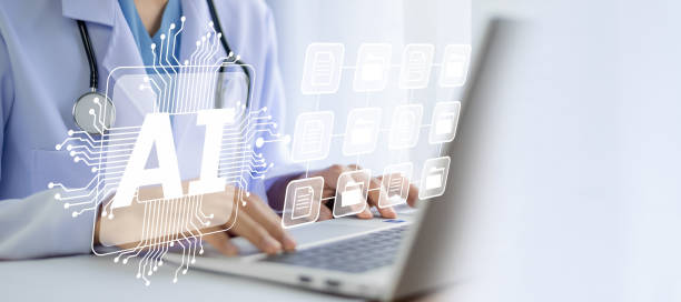 istock Doctor AI, artificial intelligence in modern medical technology and IOT automation. Doctor using AI document management concept. 1499778852