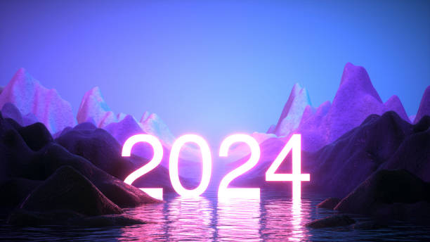 istock 2024 neon lighting text on futuristic landscape dark sea 1499779103