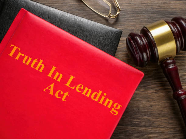 istock Book truth in lending act TILA and gavel. 1499779120