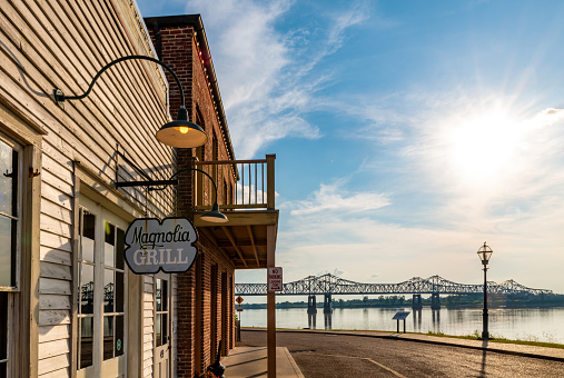 Natchez, MS, USA. 7 June 2023. Magnolia Grill Restaurant in Natchez by the Mississippi River