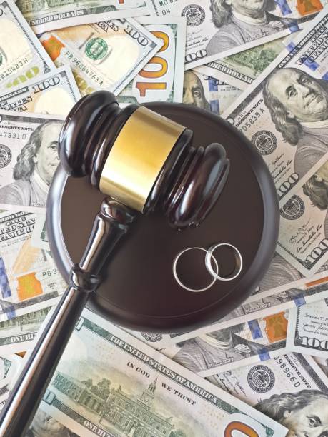 istock Judge gavel and wedding rings 1499785981