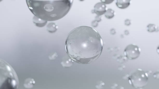istock Oxygen or air bubbles in a liquid or gel. 1499789278