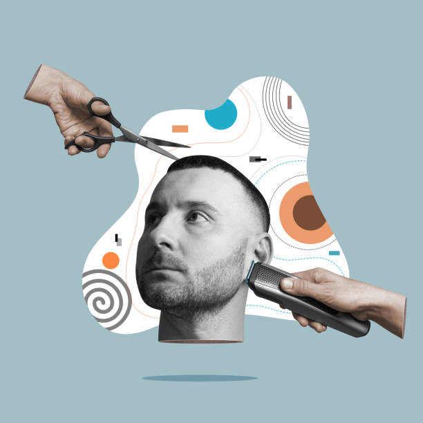 istock Create your style with a new hairstyle. Concept 1499795875