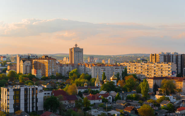 istock Chisinau church between skyscrapers. 1499800232