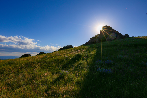 Hawkins Range Reserve hiking and mountain biking trail in the foothills of Boise, Idaho