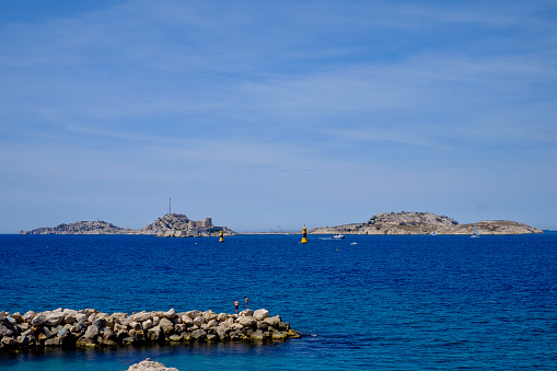 Frioul Island in Marseille, from Kennedy Cornice