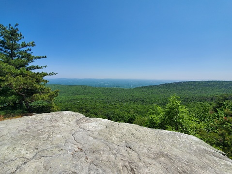 A viewpoint from Minnewaska State Park on a Summer day.