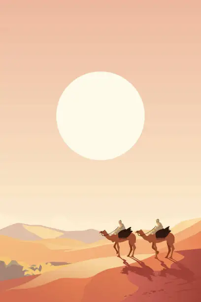Vector illustration of Desert