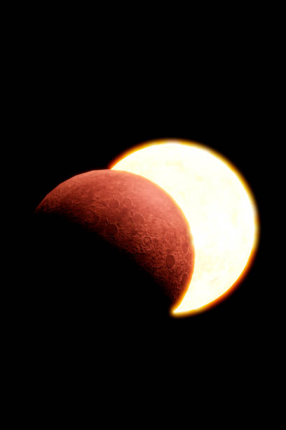 istock Phenomenon partial solar eclipse moment between star sun and planet earth moon at center 1499808047