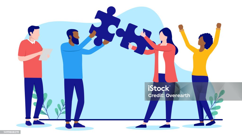 Teamwork Problem Solving Stock Illustration - Download Image Now ...