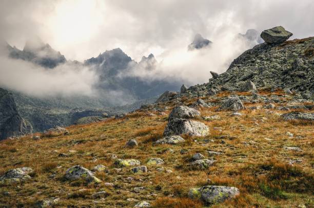 istock Mountain cloudy landscape in Slovak mountains. 1499830820