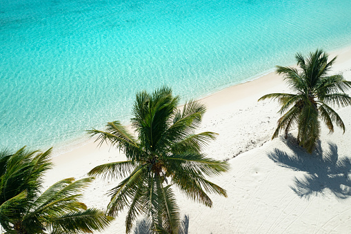 Aerial of Rendezvous Bay Beach, Anguilla