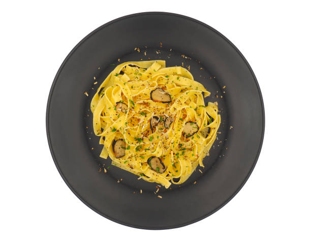 Tagliatelle is a traditional type of pasta from the Emilia-Romagna and Marche regions of Italy.
