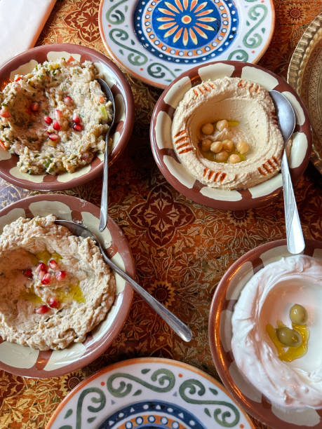 istock Traditional arabic oriental meze assortment. 1499840190