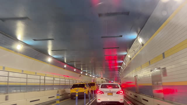 Driving through midtown tunnel