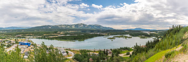 istock Scenic landscape views in Yukon Territory, Canada with Whitehorse in view 1499861604
