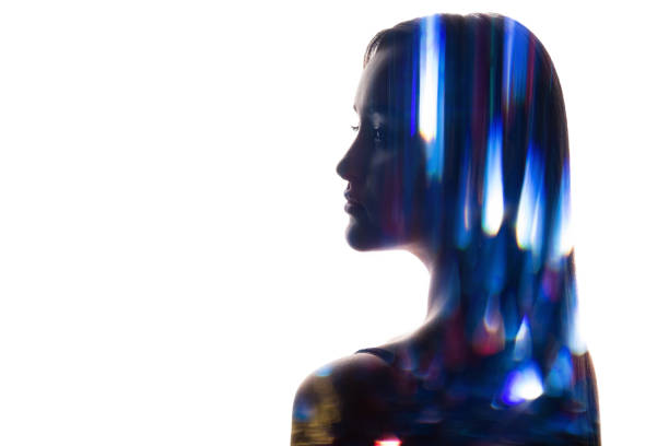 istock Spiritual enlightenment defocused blue light woman 1499867646