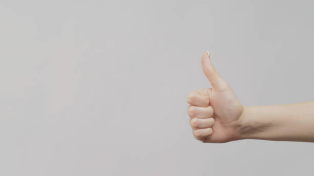 istock Like gestures perfect choice female hand thumb up 1499867938