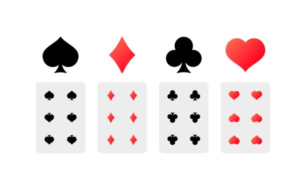 istock Playing cards. Flat, color, card games, gambling, card suits. Vector illustration. 1499876976