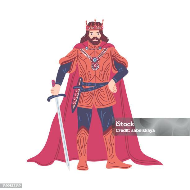 Capa De Rey Vector Ilustración de Vector Ilustración Aislada De Rey Medieval Señor Duque ...