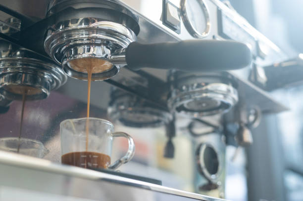 istock Glass of coffee on the table 1499885220