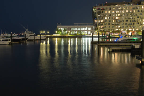istock night view of Boston harbor 1499885657