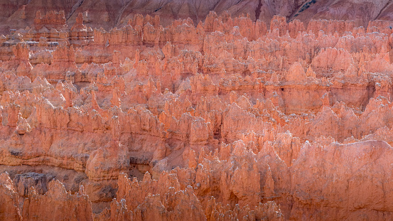 Rock formation textures in lower Antelope Canyon in Arizona.