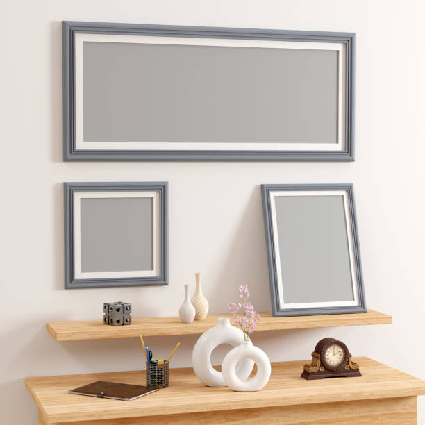 istock render of a living room with large panoramic landscape photo frame 1499896507
