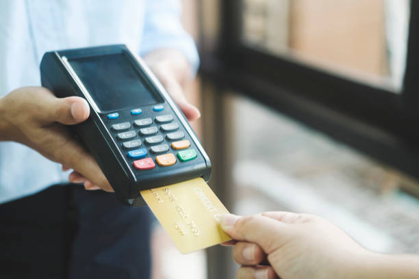 istock Customer shopping online pay by credit card. 1499898110
