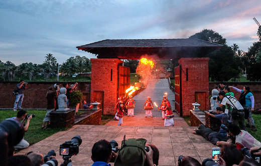 Colombo, Sri Lanka - Sep 8, 2015. Traditional dancing show in Colombo, Sri Lanka.